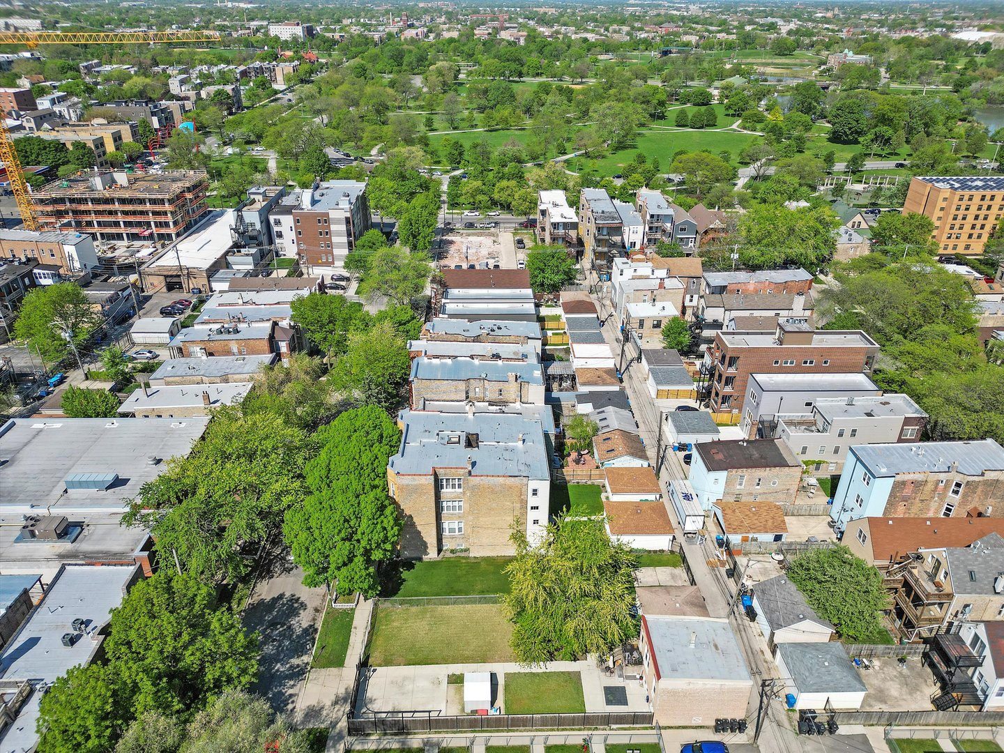 2712 West Crystal Street Chicago, IL 60622 - Photo 5 of 7 an aerial view of residential houses with outdoor space