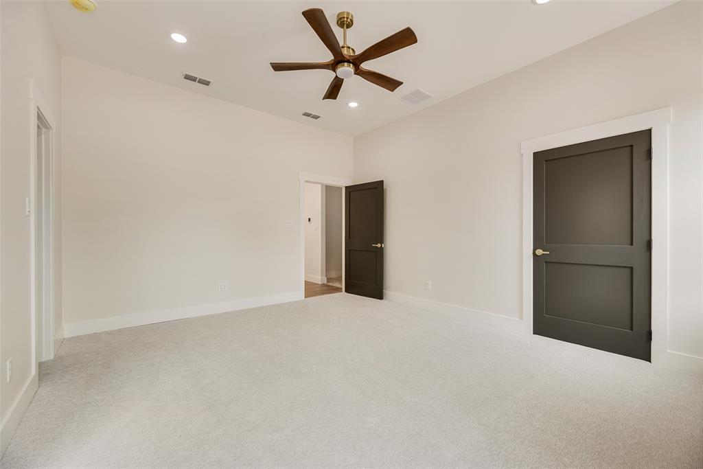 322 Rs Co Road Alba, TX 75410 - Photo 16 of 37 Unfurnished bedroom featuring carpet flooring, recessed lighting, and ceiling fan