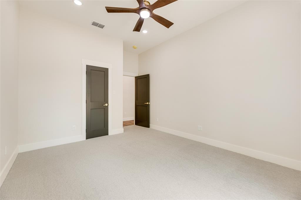 322 Rs Co Road Alba, TX 75410 - Photo 25 of 37 Unfurnished bedroom with carpet floors, ceiling fan, and recessed lighting