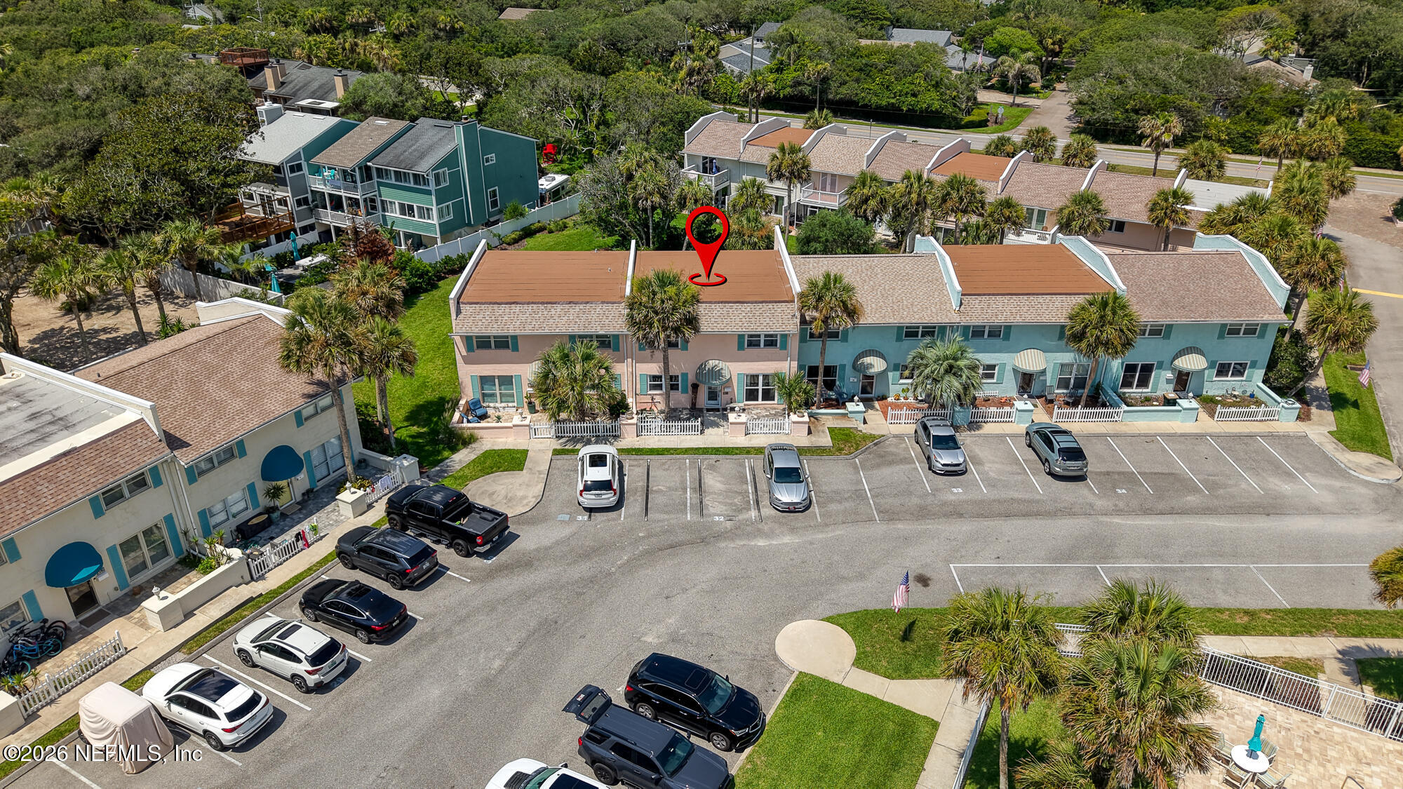 2233 Seminole Road, Unit 32 Atlantic Beach, FL 32233 - Photo 8 of 30 Drone - Overhead View 9 - With Marker