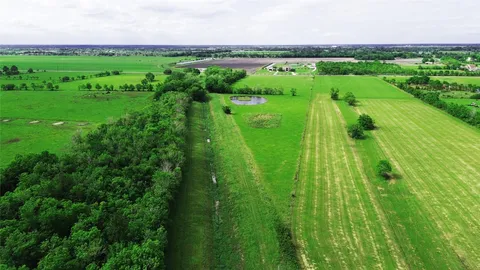 a view of a lush green field