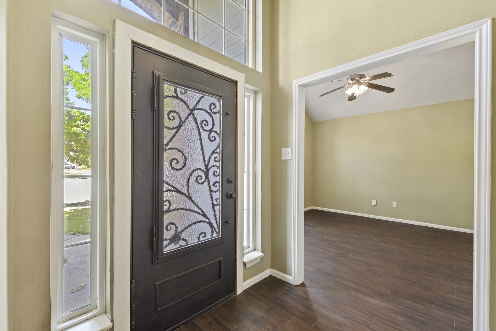 5406 Gate Canyon Court Spring, TX 77373 - Photo 7 of 47 a view of front door with wooden floor