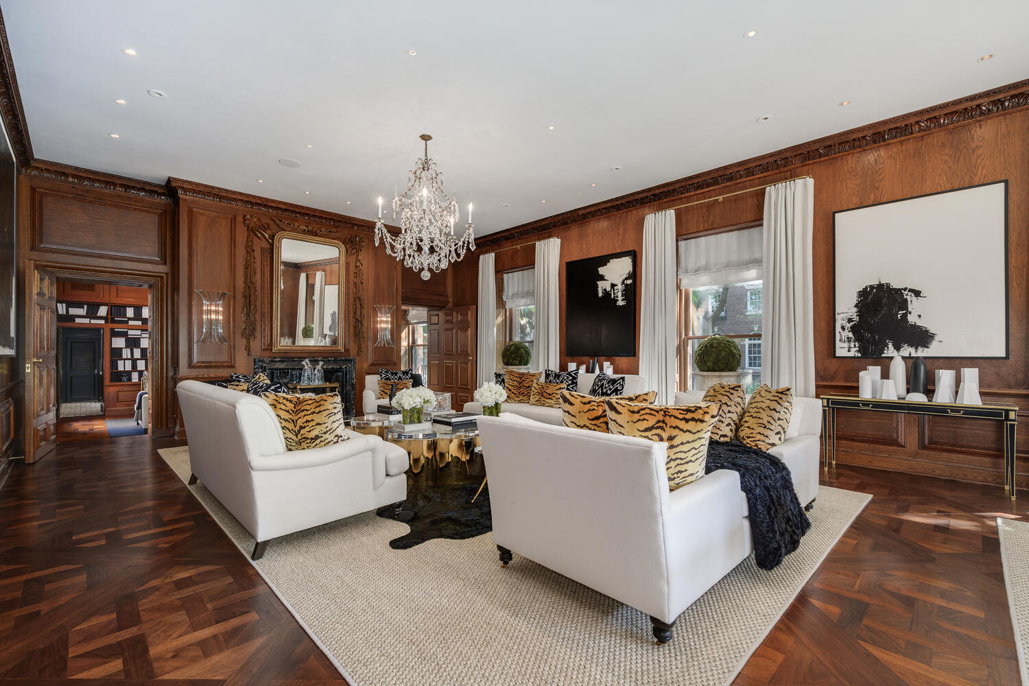1500 North Astor Street, Unit 6 Chicago, IL 60610 - Photo 11 of 39 a living room with fireplace furniture and a chandelier