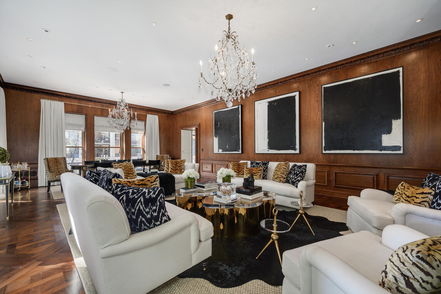 1500 North Astor Street, Unit 6 Chicago, IL 60610 - Photo 12 of 39 a living room with furniture chandelier and a flat screen tv