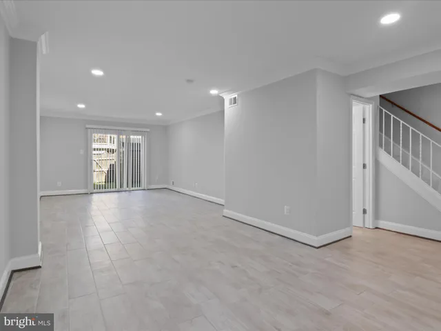 a view of an empty room