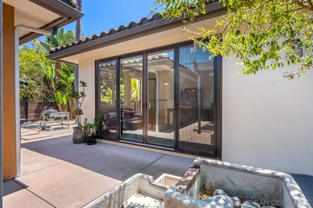 a house view with a garden space