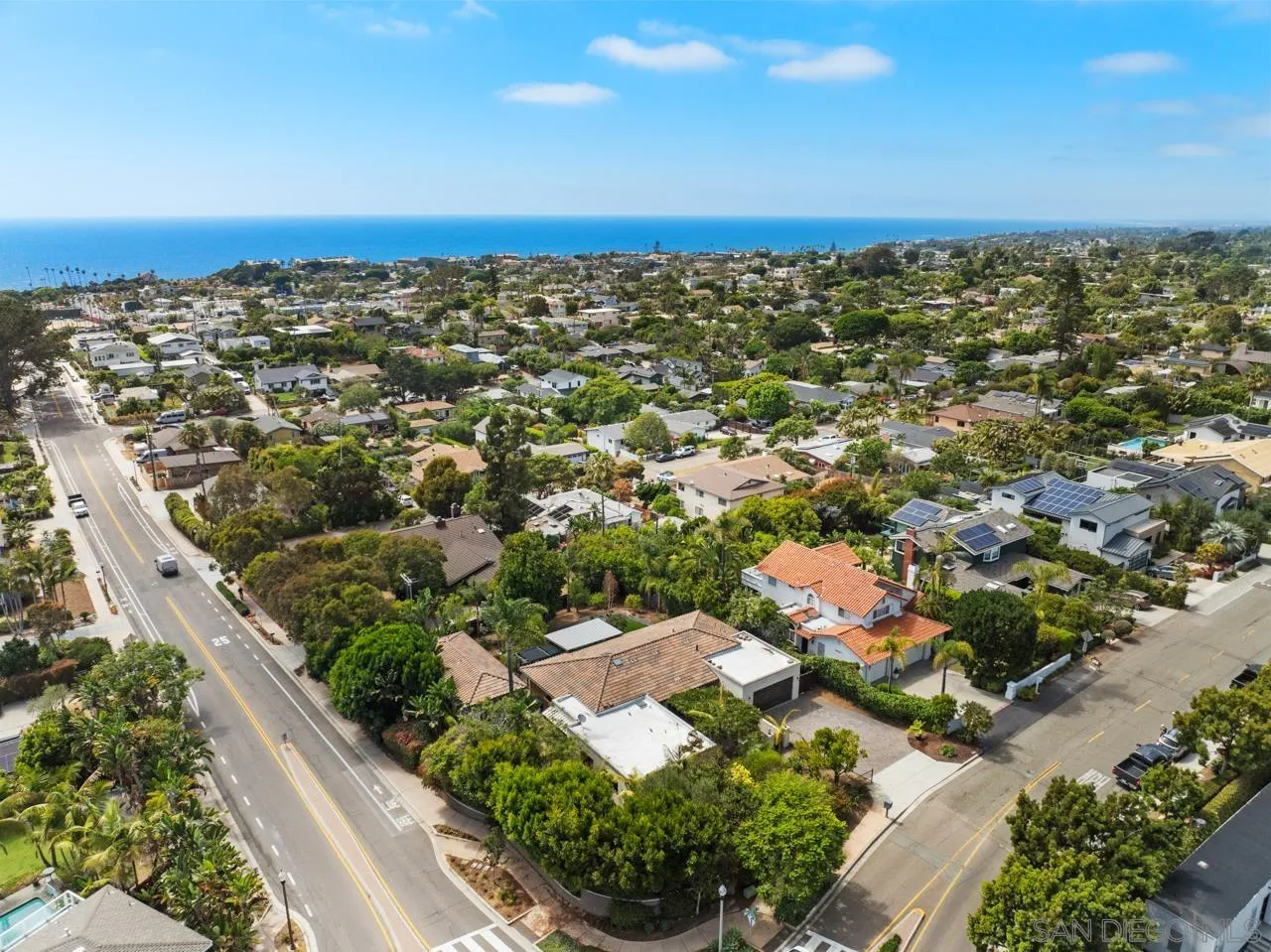 1180 Devonshire Drive Encinitas, CA 92024 - Photo 51 of 53 an aerial view of a residential houses with city view