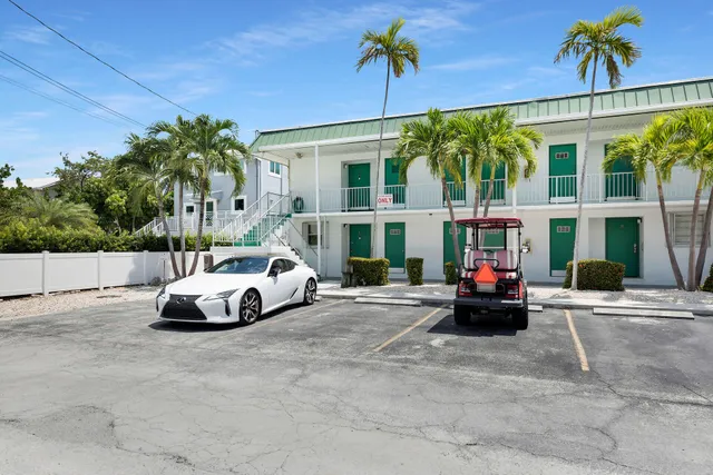 a car parked in front of a house