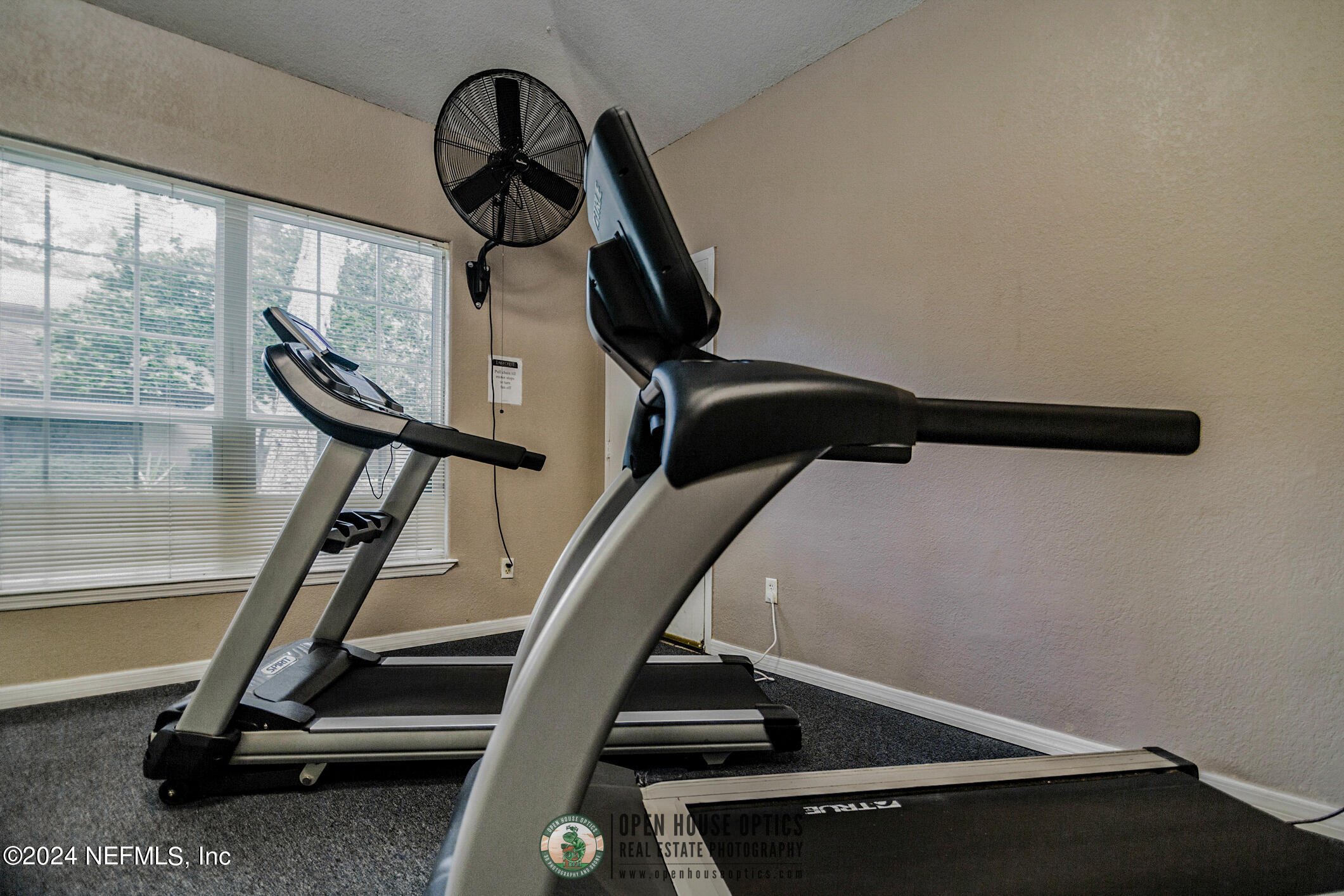 10150 Belle Rive Boulevard, Unit 2605 Jacksonville, FL 32256 - Photo 50 of 52 a view of gym equipment with windows