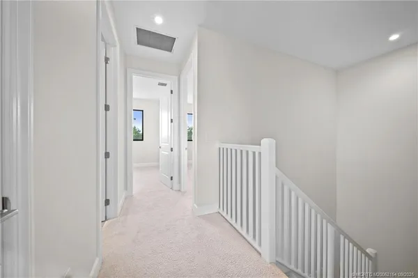 a view of a hallway with a elevator