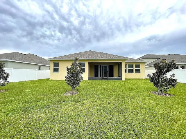 a house view with a garden space