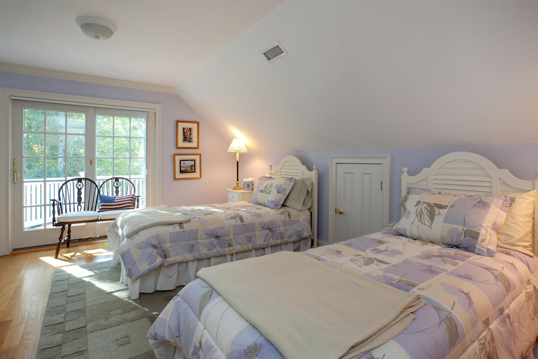 255 Parker Road Osterville, MA 02655 - Photo 17 of 34 a bedroom with two beds and a large window