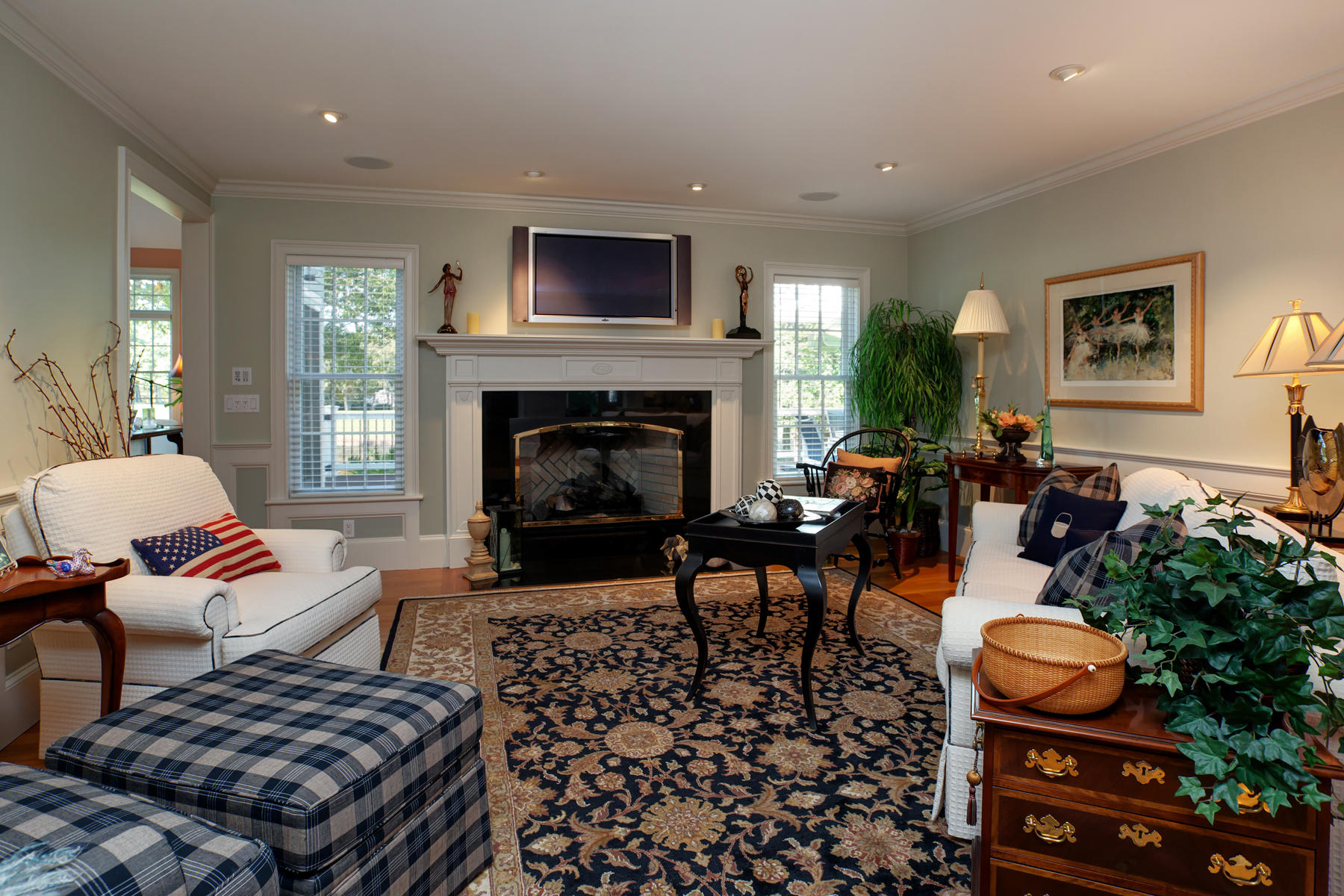 255 Parker Road Osterville, MA 02655 - Photo 6 of 34 a living room with furniture and a fireplace