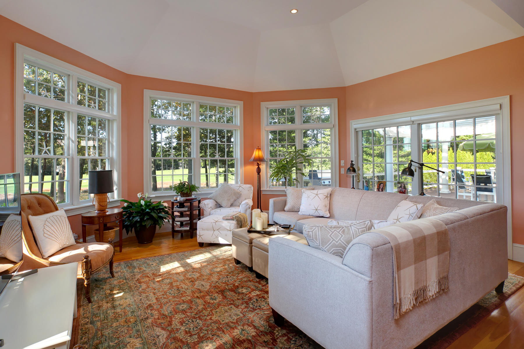 255 Parker Road Osterville, MA 02655 - Photo 10 of 34 a living room with furniture and floor to ceiling windows