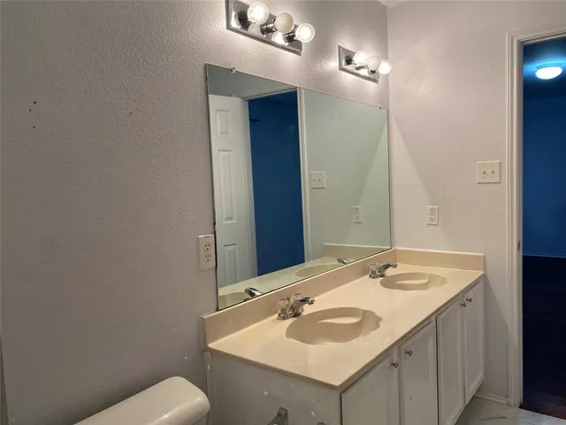 a bathroom with a sink and a toilet