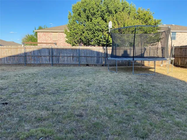 a backyard of a house