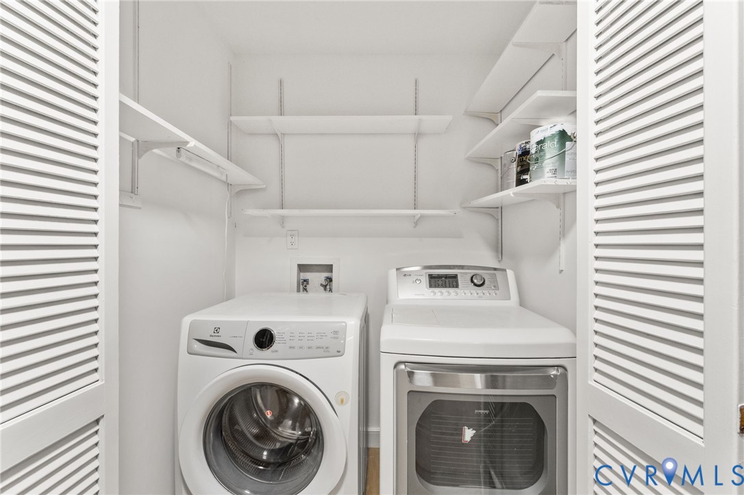 3151 Mountclair Road Chester, VA 23831 - Photo 32 of 36 Dedicated laundry closet featuring a front-load wa