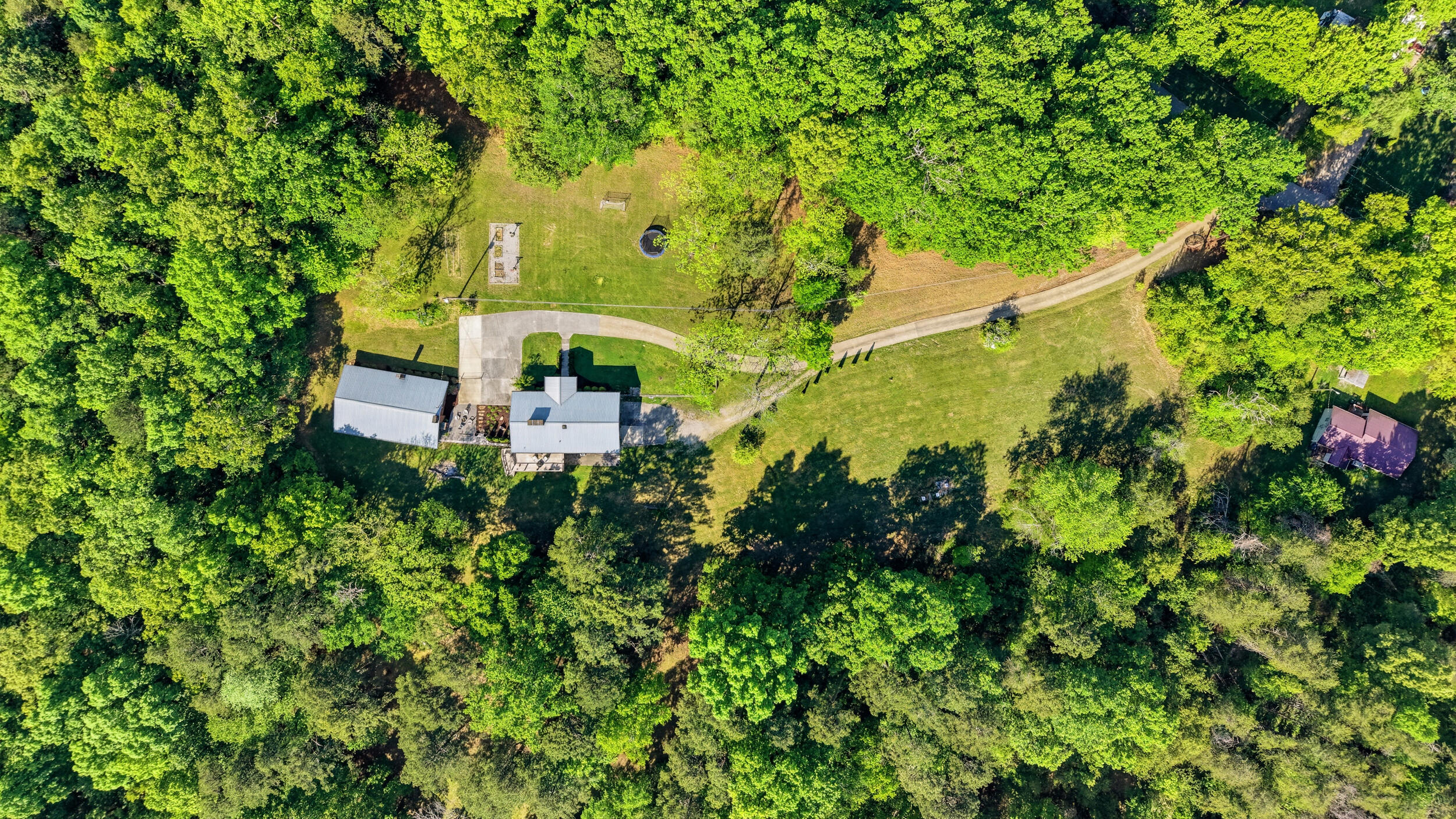 10212 Lovell Road Soddy-Daisy, TN 37379 - Photo 35 of 38 Aerial View of 12.5-Acre Mini-Farm