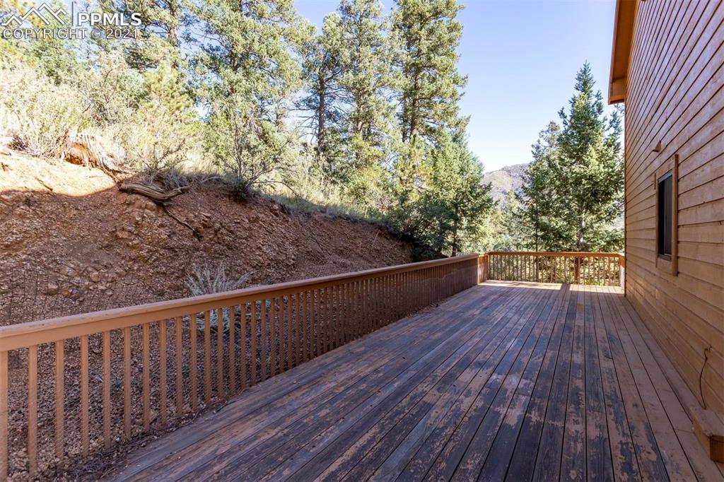 4440 Prairie Street Cascade, CO 80809 - Photo 5 of 38 a view of balcony and wooden floor