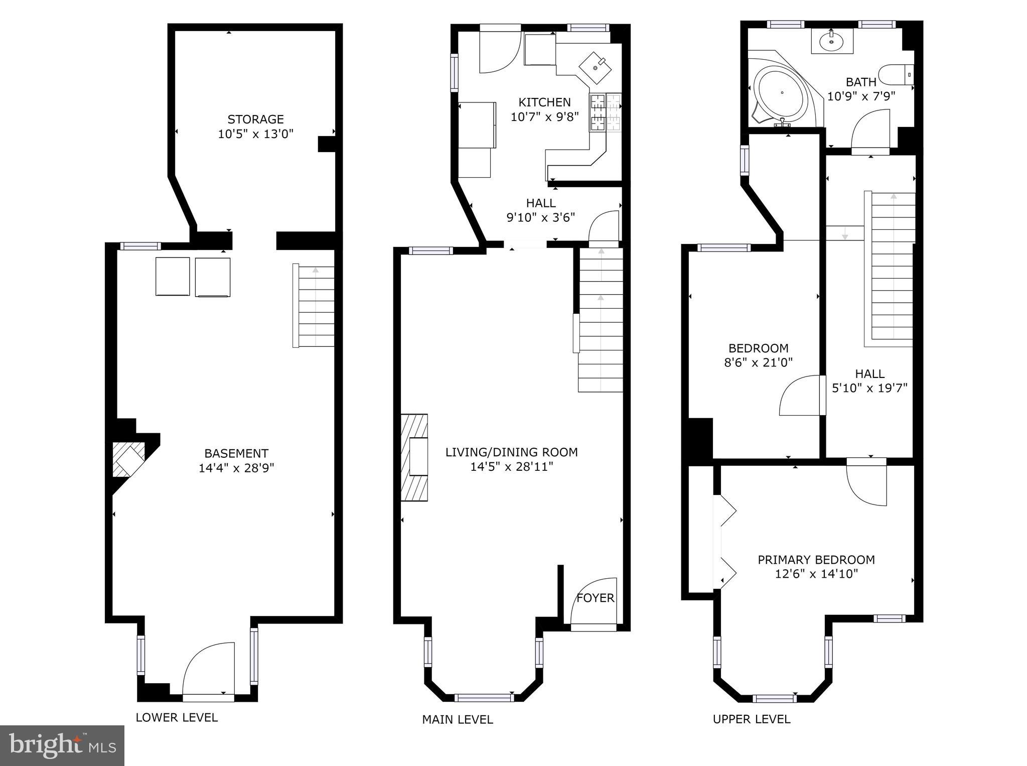 707 7th Street Southeast Washington, DC 20003 - Photo 16 of 16 Floor Plan (measurements are approx)