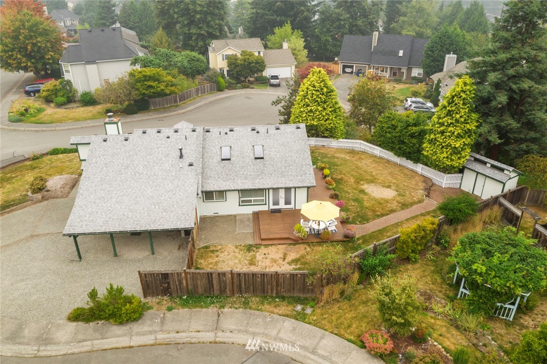 23513 22nd Avenue Southeast Bothell, WA 98021 - Photo 32 of 33 an aerial view of a house with garden space and street view