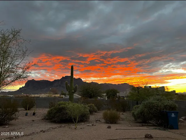 a view of a sky from a balcony