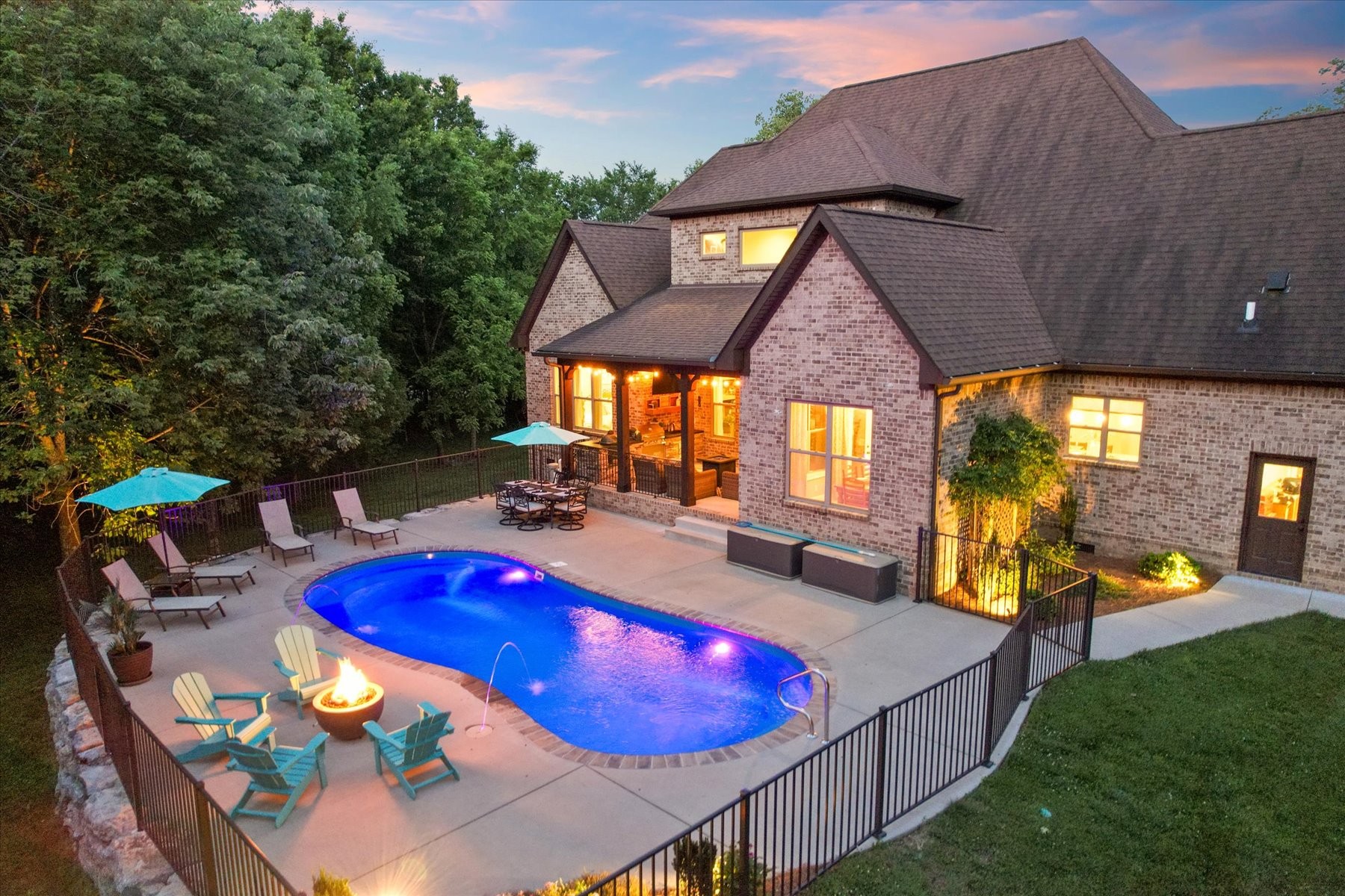 8311 Saundersville Road Mount Juliet, TN 37122 - Photo 7 of 70 an aerial view of a house with swimming pool