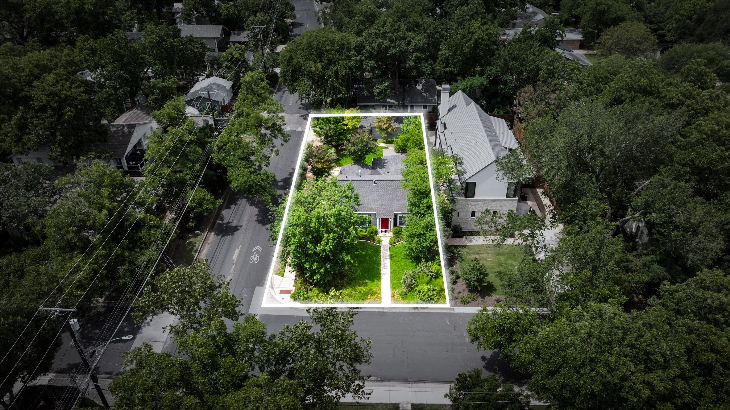 1701 West 33rd Street Austin, TX 78703 - Photo 21 of 33 Aerial view of property