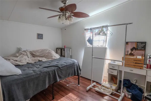 an aerial view of a houses with outdoor space