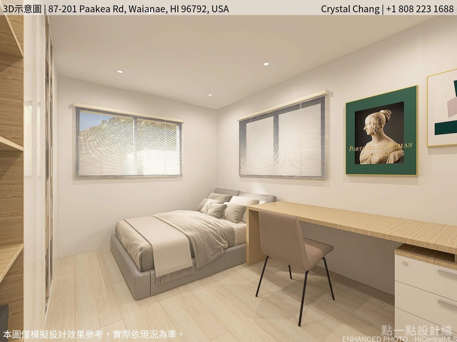 87-201 Paakea Road Waianae, HI 96792 - Photo 15 of 25 Enhanced Photo bedroom 3