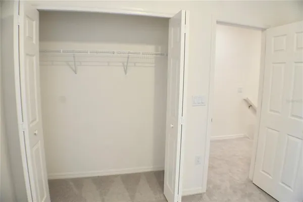 a close view of closet
