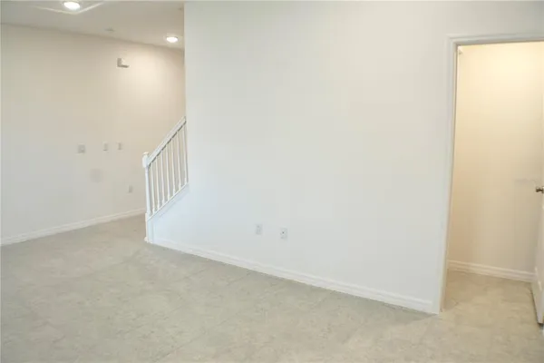 a view of an empty room