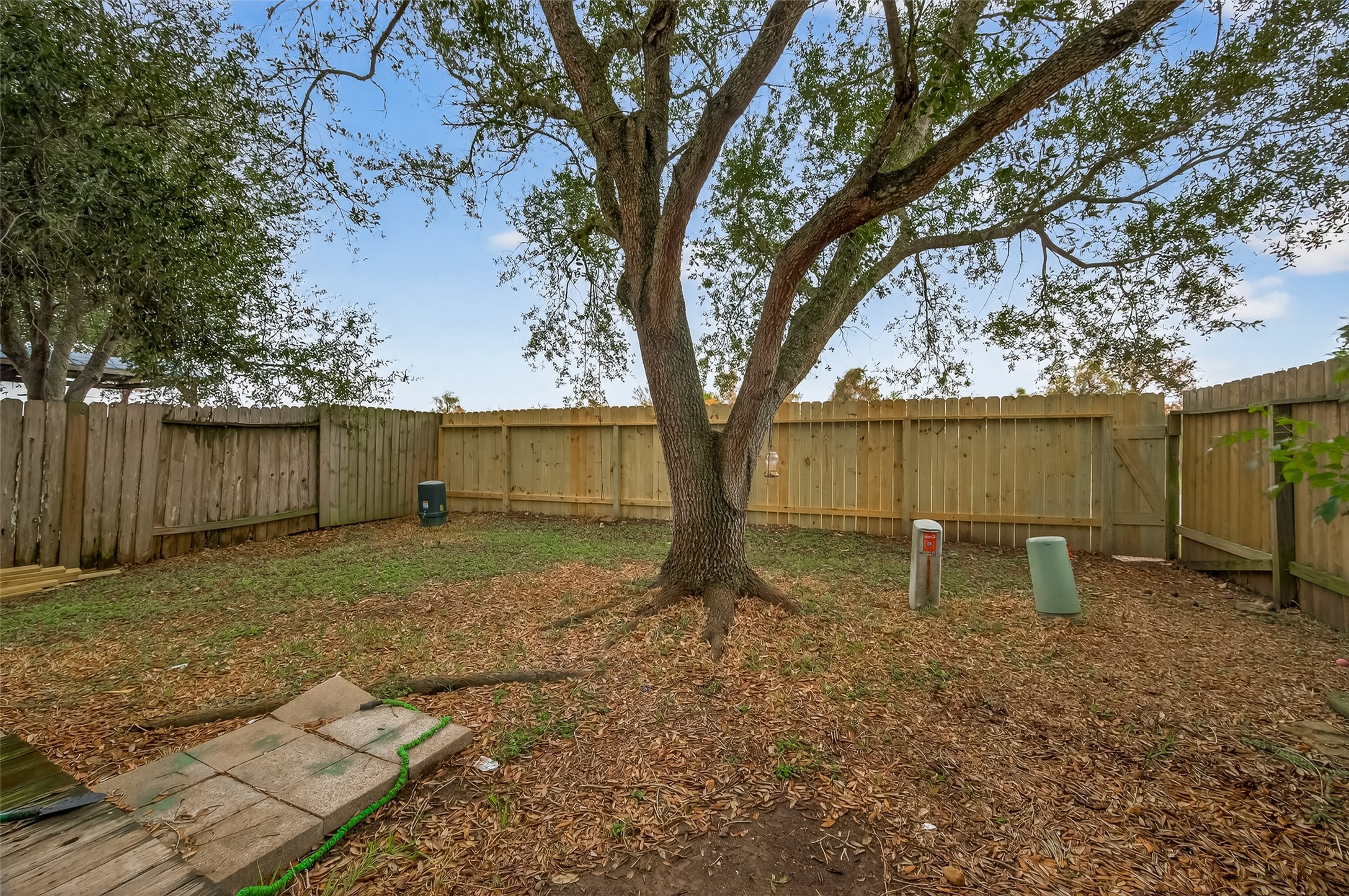 210 Drake Run Lane Dickinson, TX 77539 - Photo 19 of 20 a backyard of a house with lots of green space