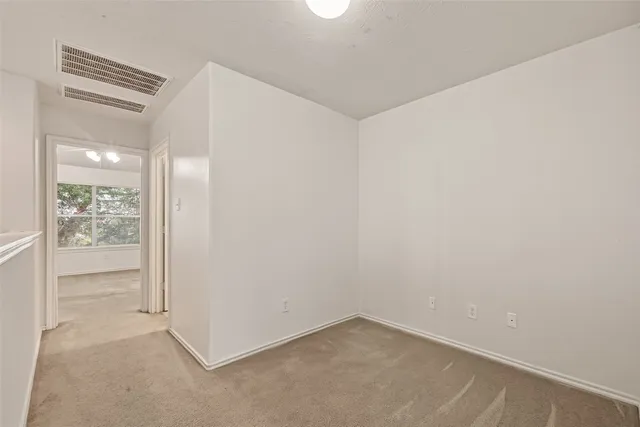 an empty room with an entryway