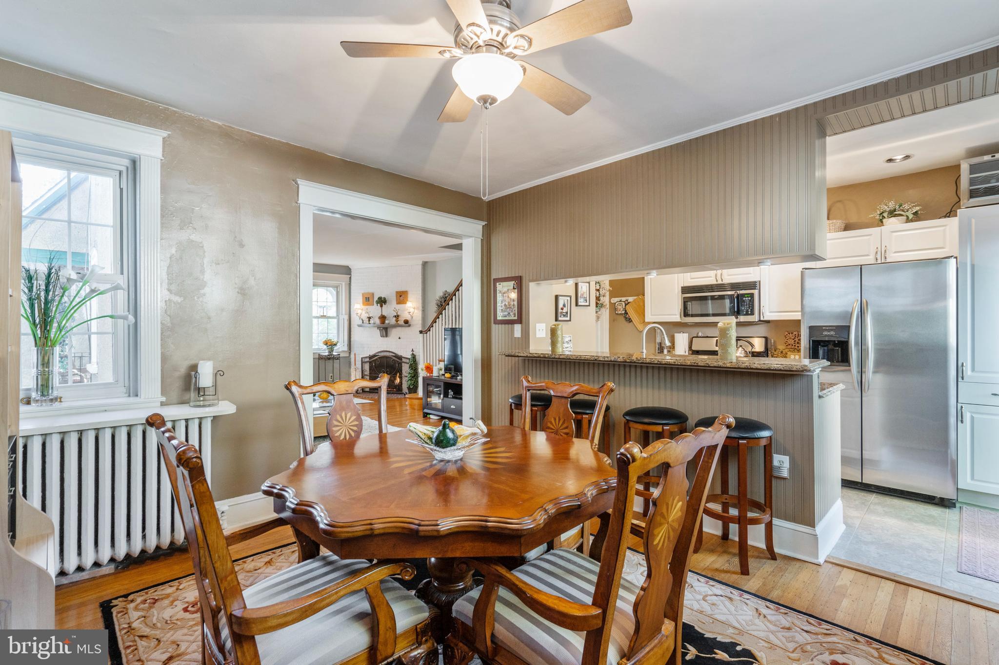 32 Wellington Road Ardmore, PA 19003 - Photo 13 of 35 Dining Room into Updated Kitchen