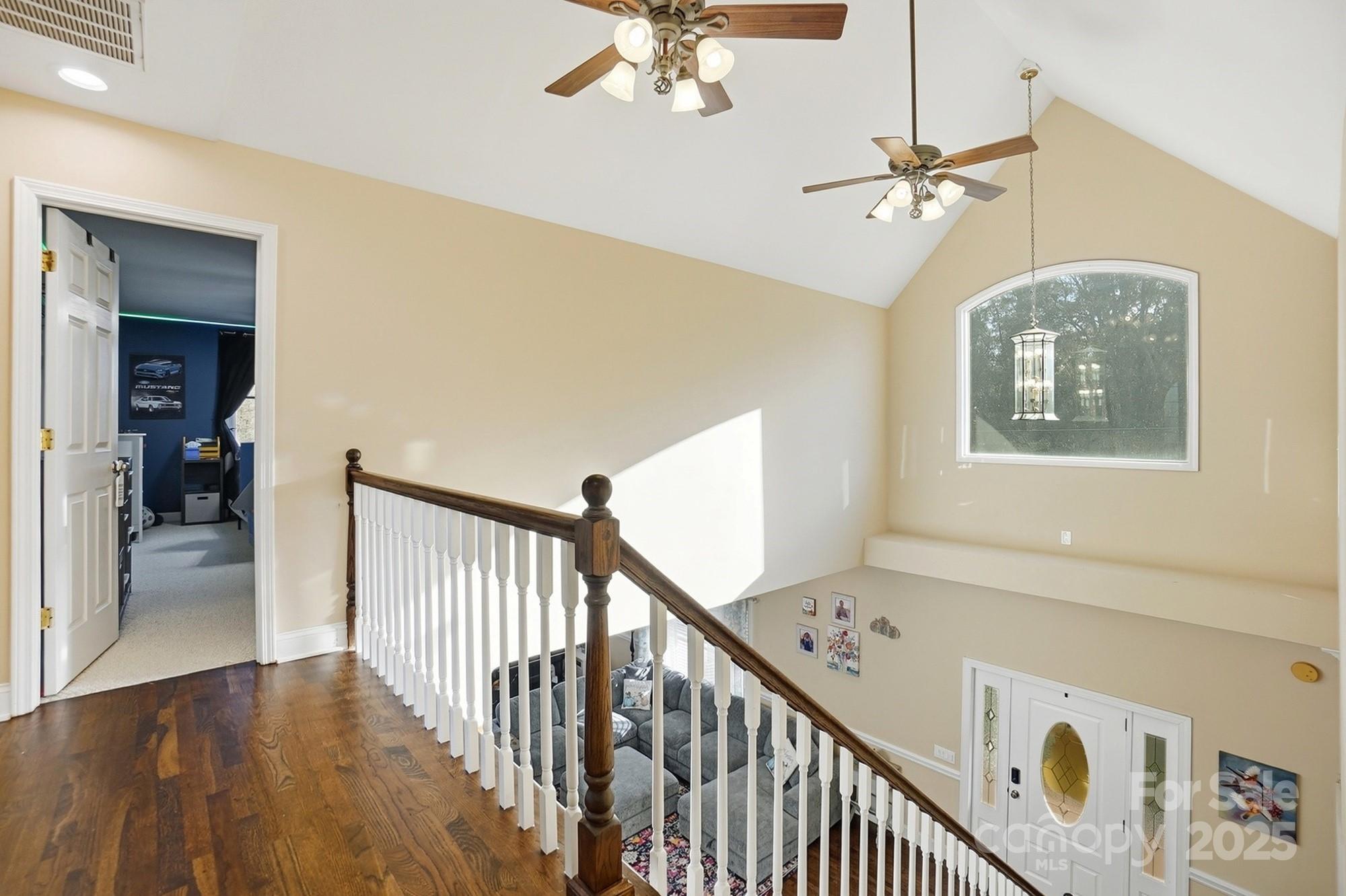 845 St Paul Church Road Salisbury, NC 28146 - Photo 36 of 44 a view of a hallway with a window and wooden floor