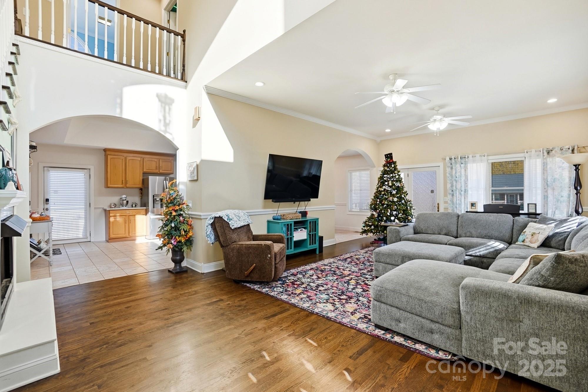 845 St Paul Church Road Salisbury, NC 28146 - Photo 7 of 44 a living room with furniture and a flat screen tv