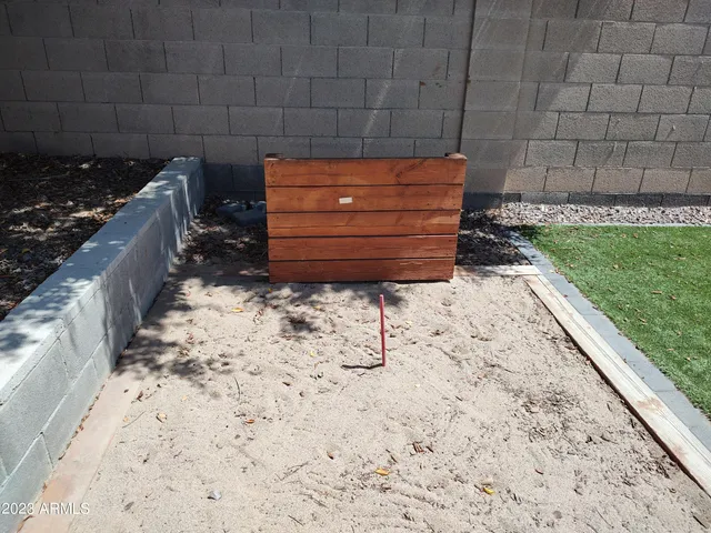 a house view with a garden space