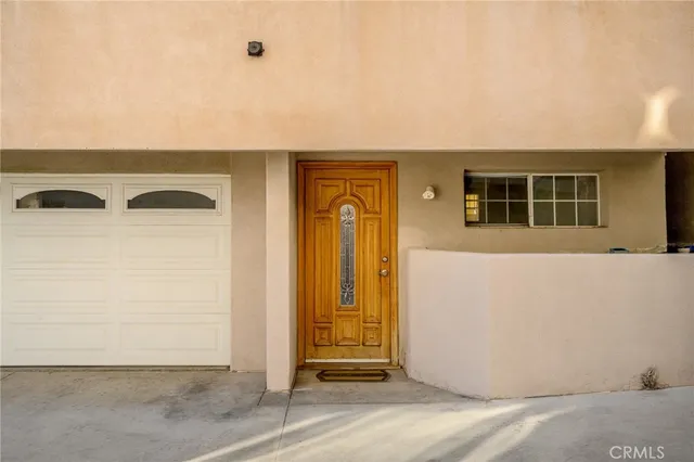 a view of front door of house