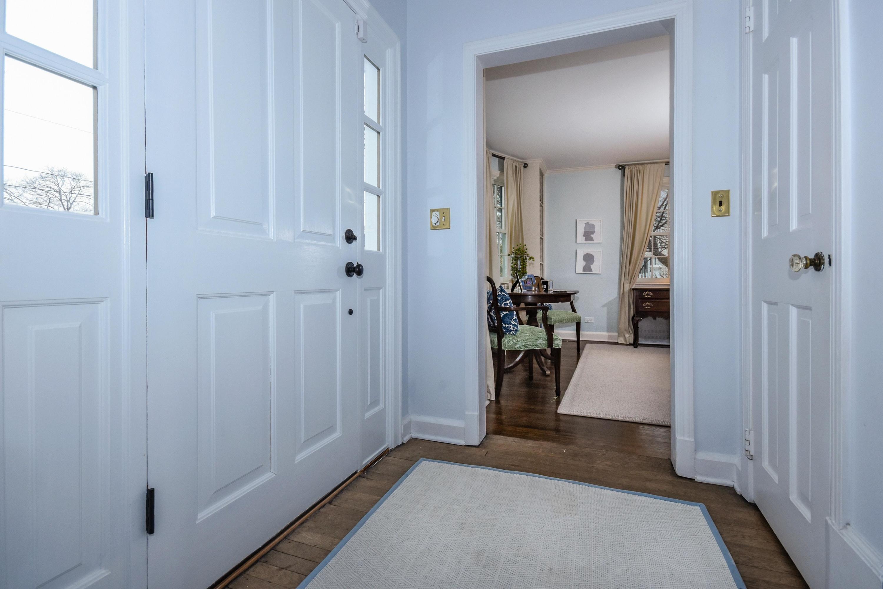 17 Abbey Road Darien, CT 06820 - Photo 3 of 24 a view of hallway with livingroom and furniture