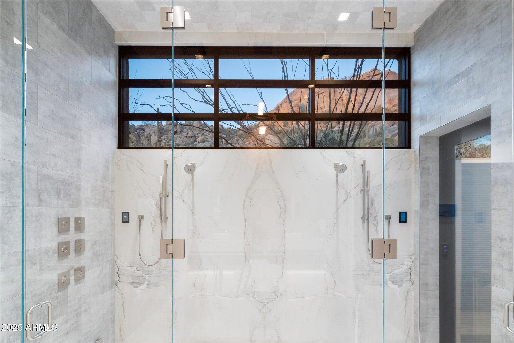 10585 East Crescent Moon Drive, Unit 44 Scottsdale, AZ 85262 - Photo 37 of 88 031-Primary Bathroom Shower _ View