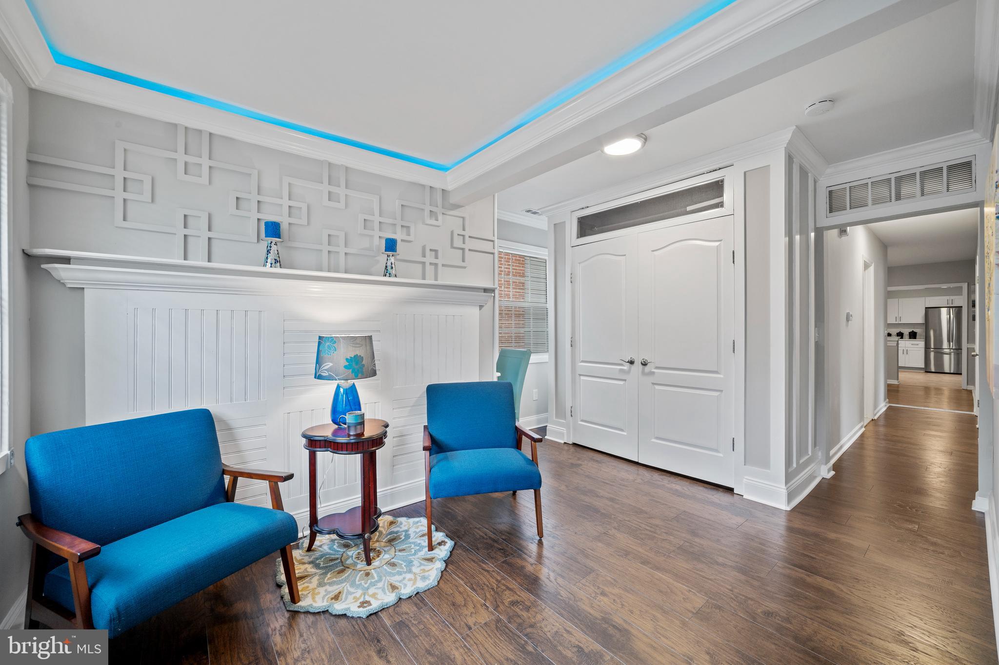606 4th Street Riverside, NJ 08075 - Photo 23 of 37 a living room with furniture wooden floor and a cabinet