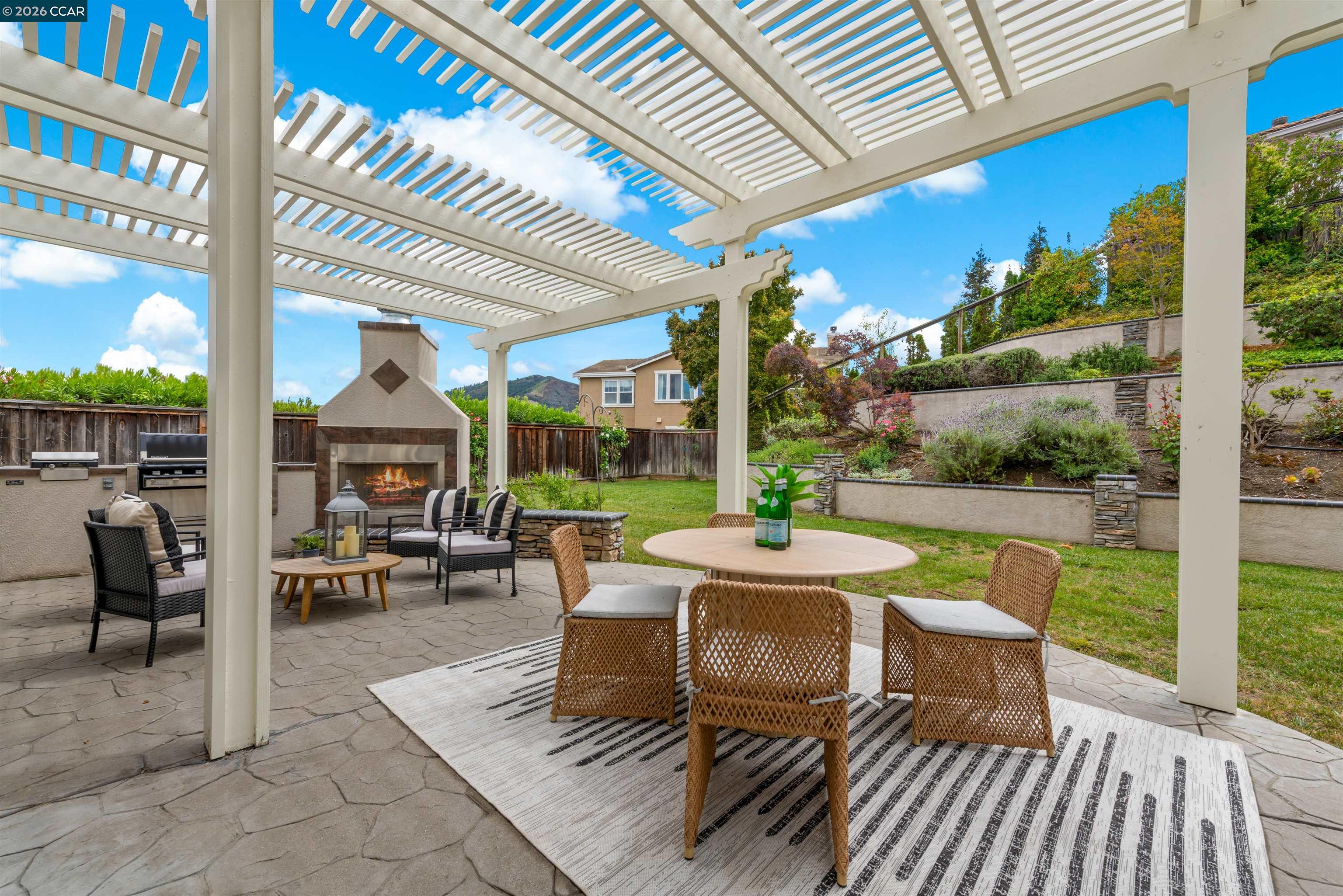 5260 Hiddencrest Court Concord, CA 94521 - Photo 54 of 87 a view of a patio with couches table chairs and potted plants