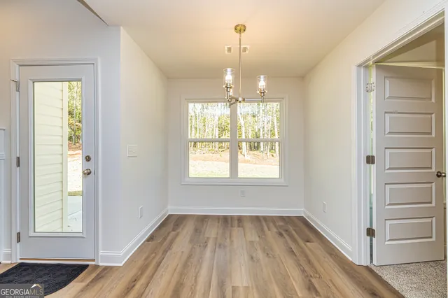 a view of an empty room