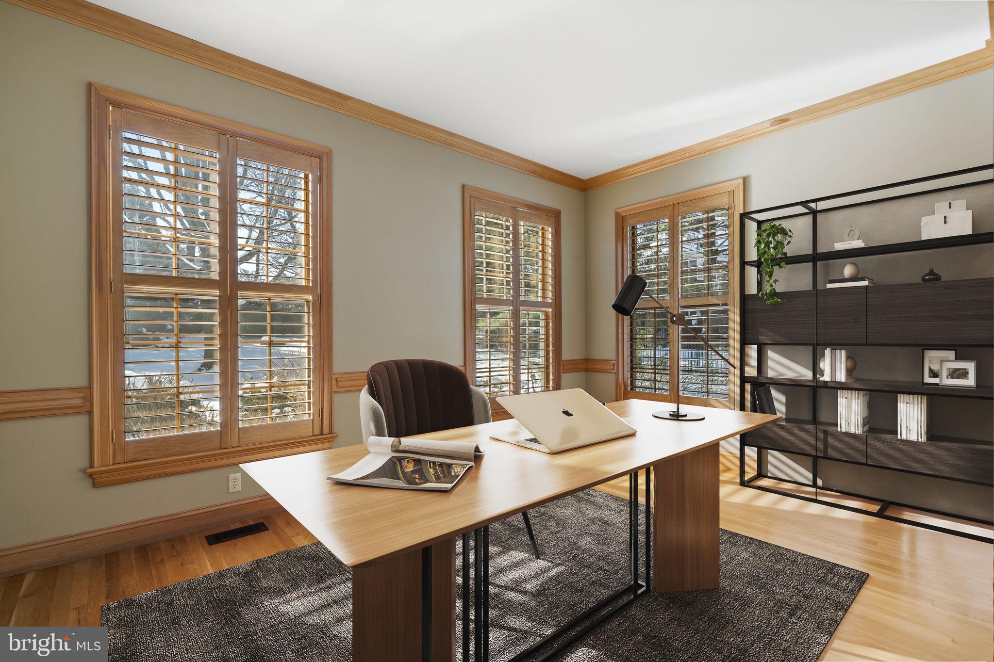 841 Mt Moro Road Villanova, PA 19085 - Photo 5 of 57 a view of a workspace with furniture and a window