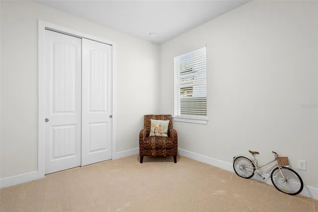 a room with furniture and a window