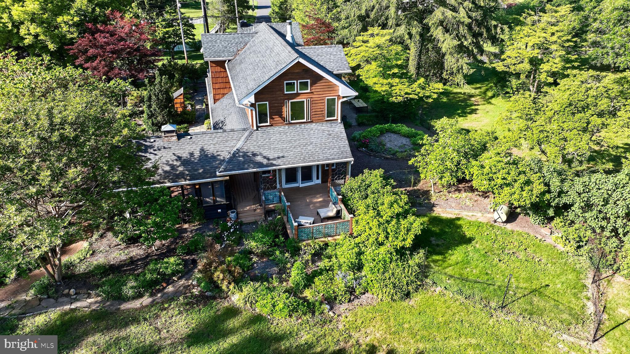 498 Perrineville Road Robbinsville, NJ 08691 - Photo 51 of 59 an aerial view of house with yard and trees in the background