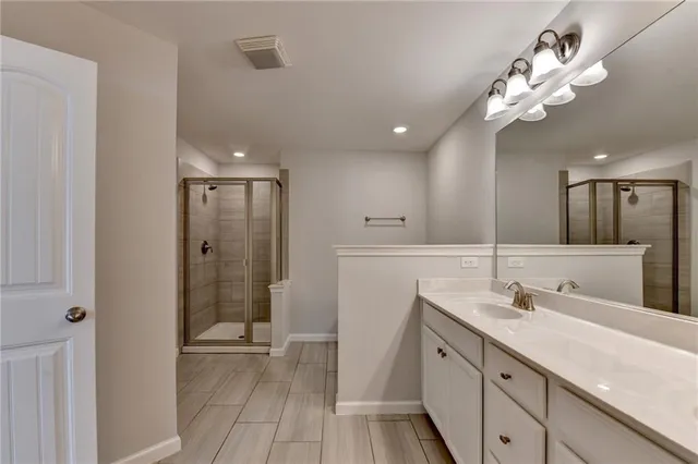 a view of an empty room