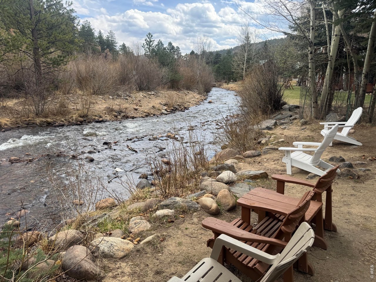 2100 Fall River Road, Unit 4 Estes Park, CO 80517 - Photo 22 of 28 a view of a yard with plants