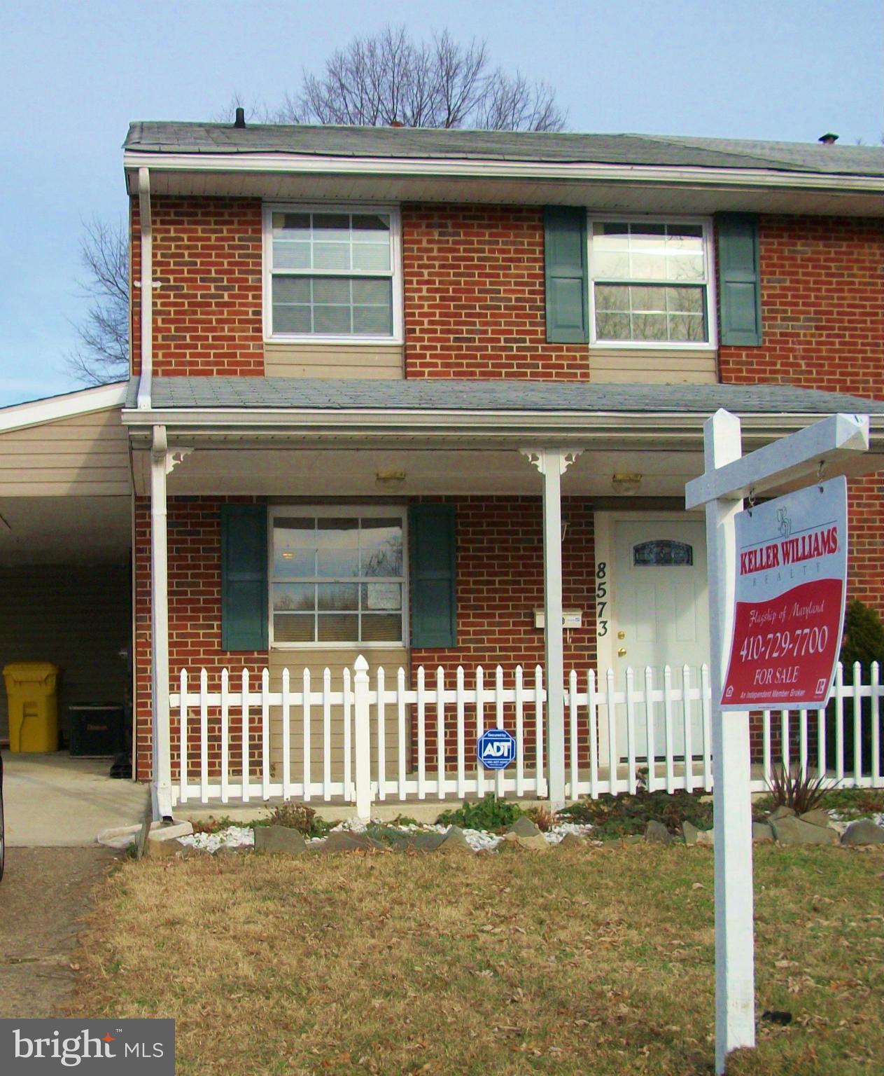 8573 Beacon Point Road Pasadena, MD 21122 - Photo 1 of 8 Brick front with covered porch and carport